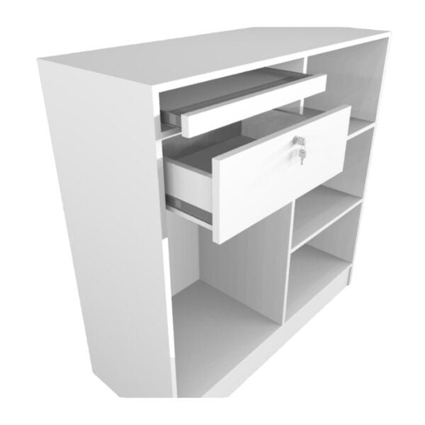 Balcão Caixa com Teclado MDF 100cm x 100cm x 40cm